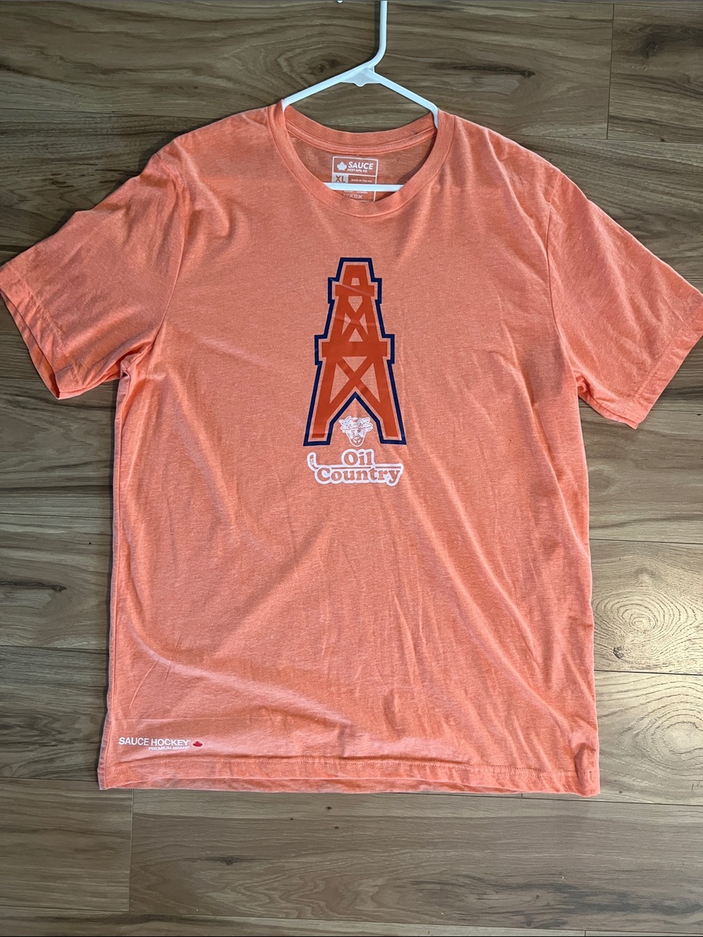 Sauce Men's Orange 'Oil Country' Graphic Tee
